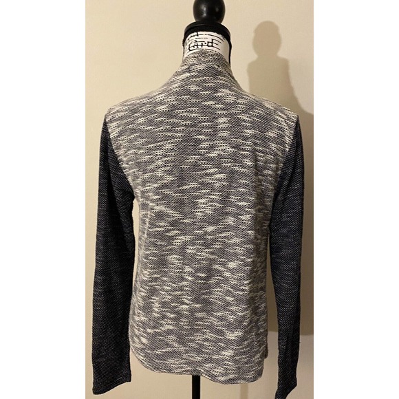 Women’s Signature Studio Size Medium Swing Front Blue Gray Cardigan - Picture 3 of 6